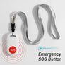 SquareGlow Emergency SOS Button - Wireless Instant Help Notification