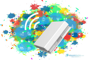 SquareGlow Smart Flasher - WiFi-Enabled Visual Alert System